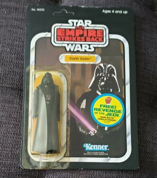 Star Wars 1982 Vintage Kenner Esb 48 Back B Darth Vader Moc Unpunched