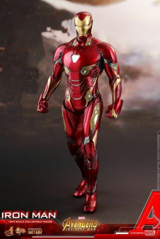 Hot Toys 1/6 Mms 473 - Avengers Infinity War Iron Man Mark L 50 Diecast - No Tony -