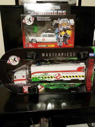 Ghostbusters Exclusive Sdcc 2019 Transformers Optimus Prime And Ectotron Ecto - 1