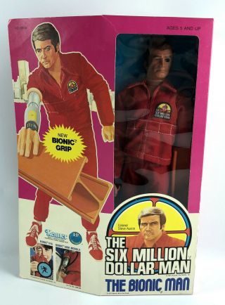 Kenner Six Million Dollar Man Steve Austin 2nd Edition Bionic Grip 65010 Vintage