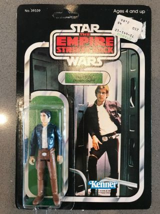 1983 Vintage Star Wars Han Solo Bespin Outfit Esb 48 Back Moc Afa Worthy
