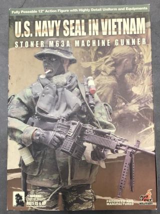 Hot Toys 1/6 U.  S.  Navy Seal In Vietnam “stoner” M63a Machine Gunner
