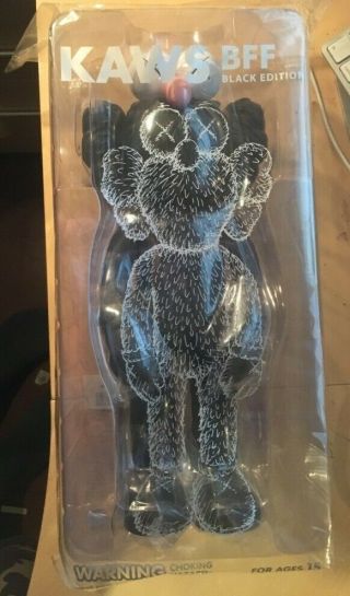 Kaws Bff Black Edition Vinyl Figure.  100 Authentic.  Never Opened Obey Moma