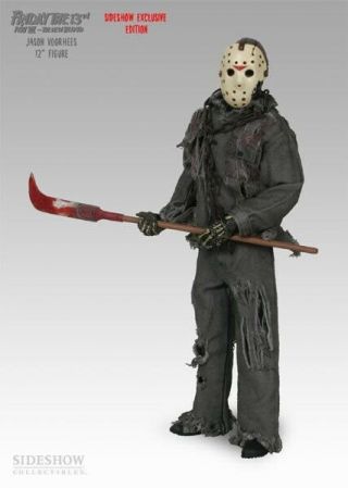 Sideshow Exclusive 12 " Jason Voorhees Friday The 13th Part Vii Blood Nrfb