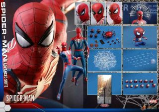 1/6 Hot Toys VGM31 Marvel ' s Spider - Man movie Action Figure Advanced Suit model 7