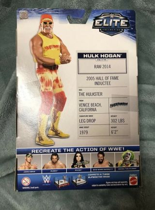 WWE Elite Hulk Hogan Figure Rules Hulkmania Boa WWF WCW NWO 2
