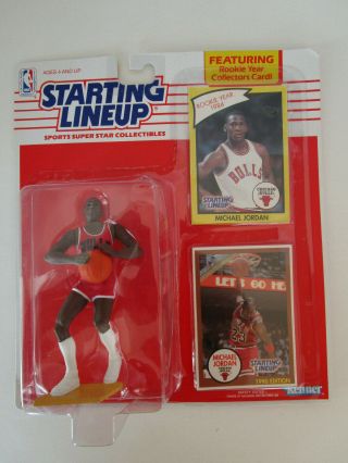 1990 Basketball Nba Starting Lineup Rookie Slu Card Michael Jordan Chicago Bulls