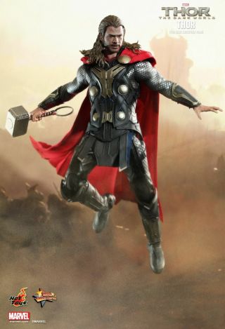 1/6 Hot Toys Mms224 Marvel Thor The Dark World Thor Masterpiece Action Figure