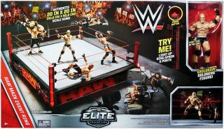 Wwe Main Event Raw Elite Box Playset Wrestling Ring,  Goldberg Action Figure,
