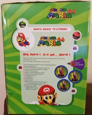 Mario 64 Telephone Phone Voice N64 Nintendo Talking Box Wears Tears 3
