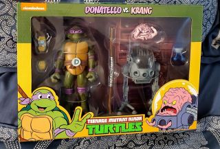 Neca Teenage Mutant Ninja Turtles Donatello Vs Krang 2 Pack Target Exclusive