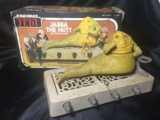 Vintage Star Wars Jabba The Hutt Action Playset Kenner 1983