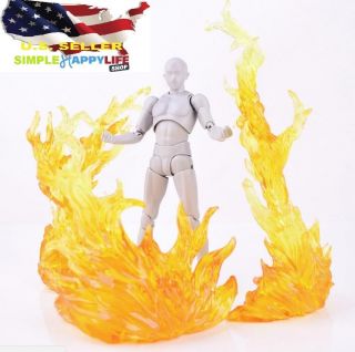 Effect Burning Yellow Flame D - Art Figma Kamen Rider 1/6 Figure Gundam ❶usa❶