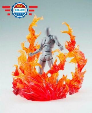 Burning Effect Flame D - Art For Kamen Rider Figma Action Figure Gundam Hot Toys