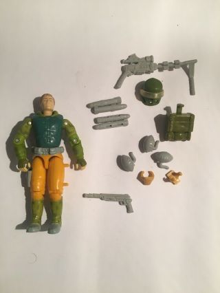 Gi Joe Captain Grid Iron 1990 Complete Tight Joints Glossy Paint