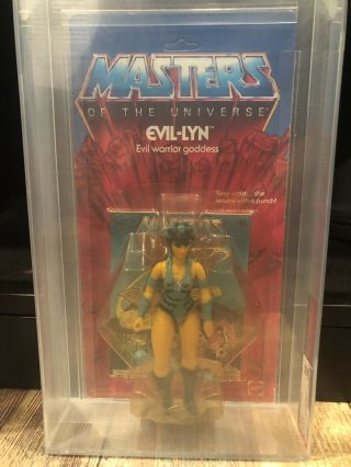 Masters Of The Universe Motu Evil - Lyn P.  O.  P.  Figure He - Man Afa 85 Graded Moc