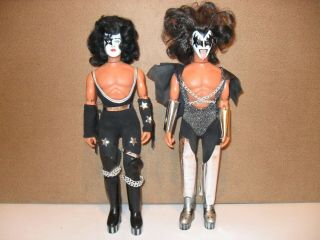 Kiss 12 " Doll Figures (gene Simmons/paul Stanley) - Mego,  1977 - 78