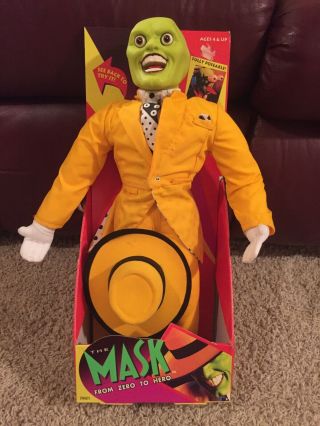 The Mask 12 " 1994 Hasbro Doll Fully Poseable With Pop Out Eyes & Tongue