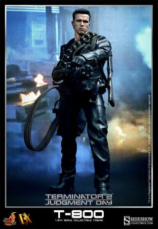 Hot Toys Dx10 Terminator 2: Judgment Day T - 800 1/6th Scale Collectible Figure