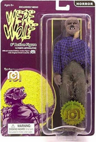 Mego Action Figures 8” Werewolf - Full Body Flock Limited Edition