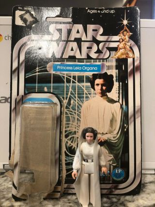 Vintage 1977 Star Wars First 12 Princess Leia Organa Near Complete 12 - Back Card