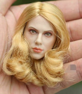 Gactoys 1/6 Black Widow Scarlett Johansson Blonde Hair Female Head Sculpt Model