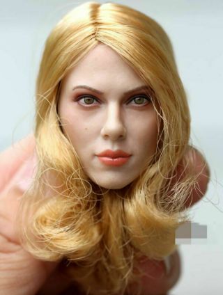 GACTOYS 1/6 Black Widow Scarlett Johansson Blonde Hair Female Head Sculpt Model 2