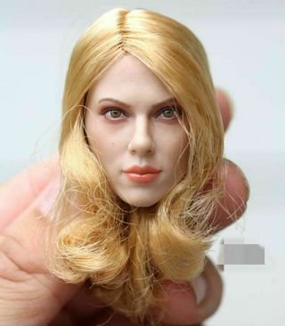 GACTOYS 1/6 Black Widow Scarlett Johansson Blonde Hair Female Head Sculpt Model 4
