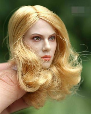 GACTOYS 1/6 Black Widow Scarlett Johansson Blonde Hair Female Head Sculpt Model 5