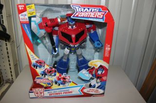 Transformers Action Figure Optimus Prime Animated Autobot Axe Roll Out Command