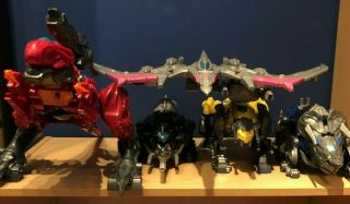 2017 Power Rangers Movie Dino Megazord Zord Toys - Complete Set