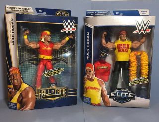 Wwe Mattel Elite Hulk Hogan Hall Of Fame And Hulk Hogan Hulkamania Action Figure
