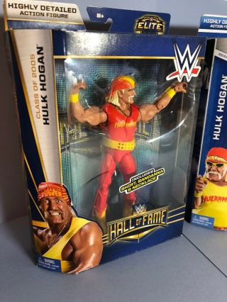 WWE Mattel Elite Hulk Hogan Hall Of Fame AND Hulk Hogan Hulkamania Action Figure 2