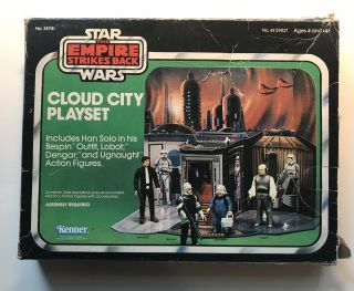 1980 Kenner Star Wars Cloud City Playset Sears Exclusive W/ 4 Figures And Box