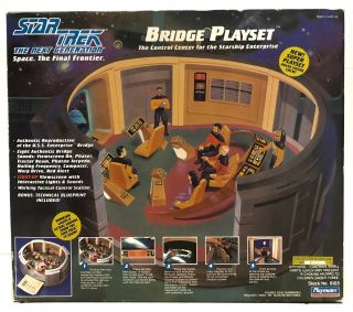 Star Trek Next Generation 1993 Bridge Playset Lights & Sounds 6103 Un - Opened
