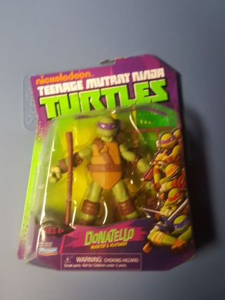 Playmate Nickelodeon 2012 Tmnt Ninja Turtles Donatello Inventor & Weaponeer