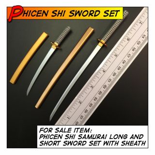 Phicen/tbleague Shi Samurai Hot Sowrds Set Weapon For 1/6 12 In Scale Toys