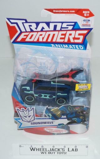 Soundwave Deluxe Animated Misb Mosc Hasbro Transformers Action Figure