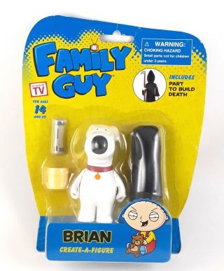 Family Guy Create A Figure Brian - W/ Parts To Build Death - - As Seen On Tv