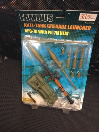 Armoury 12 " Action Figure Anti - Tank Grenade Launcher Rpg - 7d With Pg - 7m Heat Set