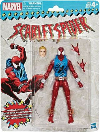 Marvel Legends Vintage Scarlet Spider - Man 6 - Inch Action Figure