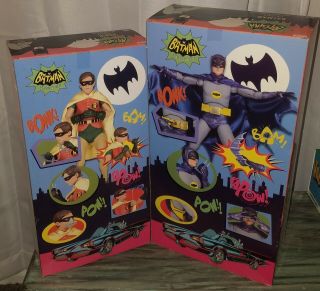 NECA 1966 Batman and Robin 1/4 Scale figures NIB 2
