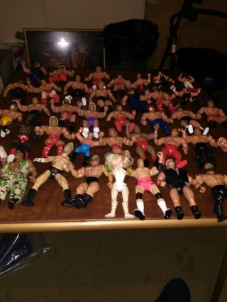 39 Wrestling Figures In Multiple Sizes / Various Conditions / All Ready To Play