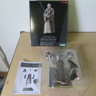 Kotobukiya Japanese Sw96 Artfx Star Wars Obi - Wan Kenobi Pre - Painted Model Kit