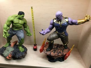 HULK & THANOS Avengers 24 inch Maquettes Statues Big Huge 60 cm large 1/4 scale 2