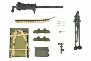 1/6 Scale Toy Wwii - Infantry - Henry Kano - M2 Browning Machine Gun Set