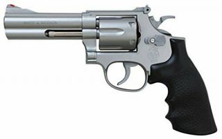 Crown Model Air Revolver No.  9 S & W M686 4 Inch Silver 10 - Year - Old Air Japan F/s