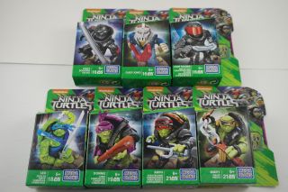 Teenage Mutant Ninja Turtles - Out Of The Shadows - Mega Bloks - Figures Set Of 7