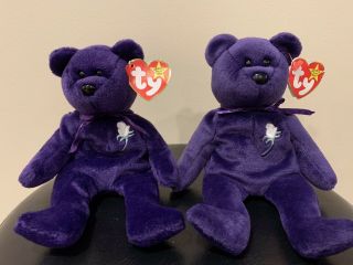 Princess Diana Beanie Baby 1st Edition - Two (2)
