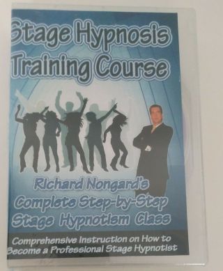 Complete Stage Hypnosis Training Course Richard Nongard 8 Dvd Master Hypnotism